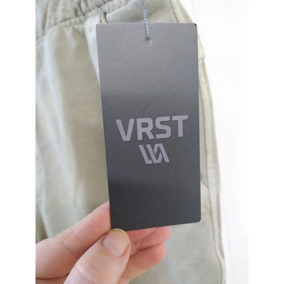 VRST NWT ($70) Men's 2 XL Washed Twill Terry Simple Jogger Pockets "Earl Grey" - Picture 3 of 6